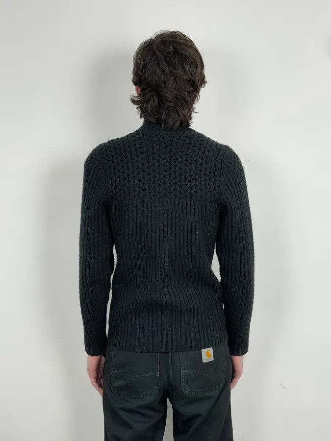 Daniele Alessandrini 2000s Daniele Alessandrini Black Wool Zip-Up Sweater Size US S / EU 44-46 / 1 - 3 Thumbnail