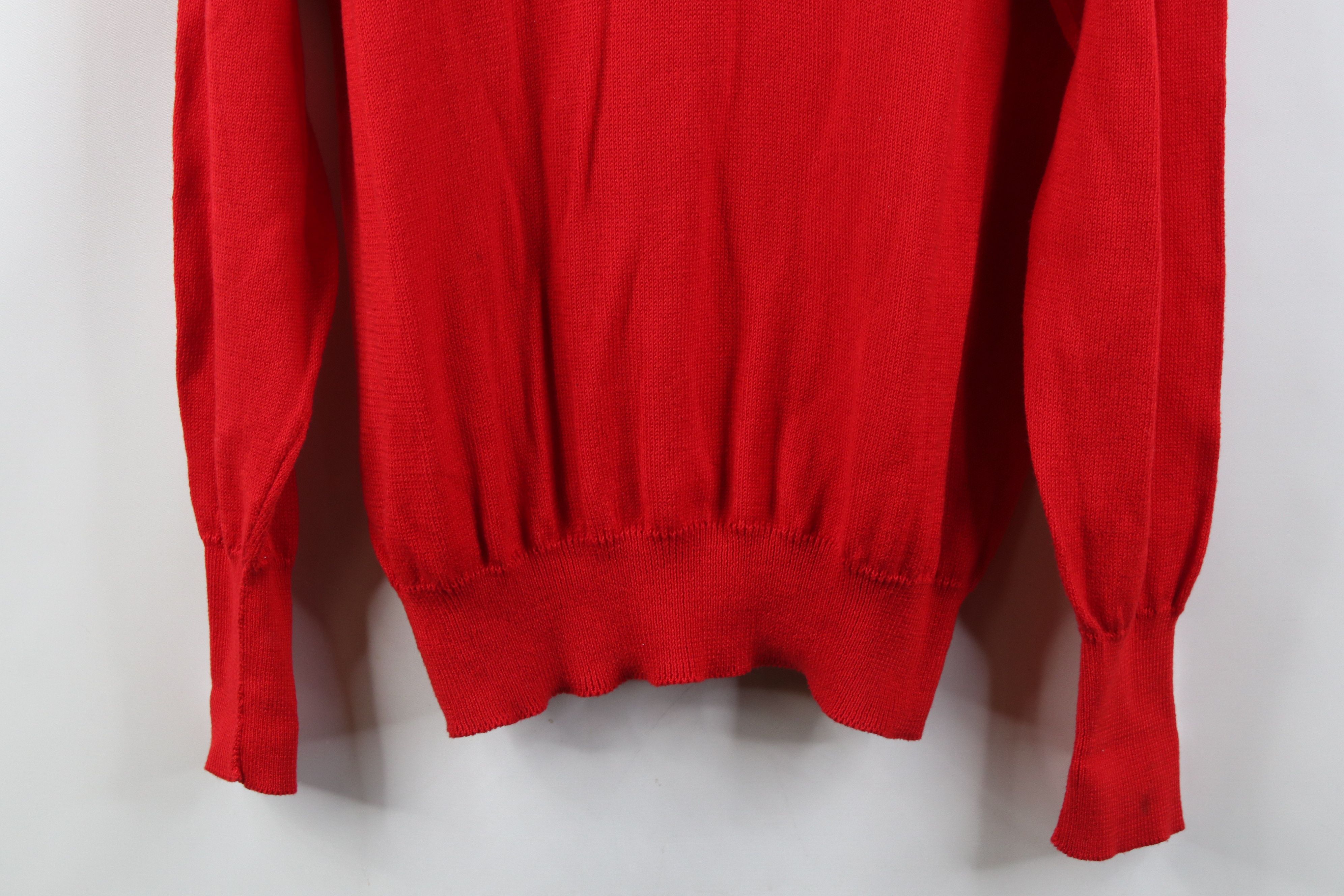 Vintage Vintage 70s Tahoe Golf Resort Knit V-Neck Sweater Red USA Size US M / EU 48-50 / 2 - 3 Thumbnail