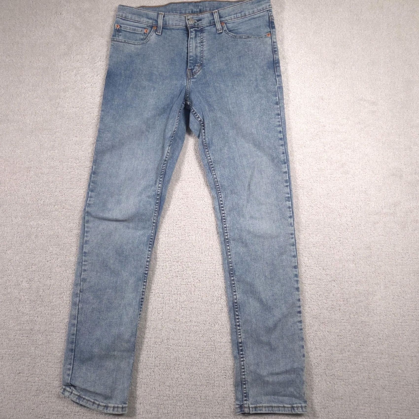 Levi's Levi's 511 Jeans Mens 32x34 Light Wash Blue Slim Fit Tapered Denim Pants Jeans Size US 32 / EU 48 - 2 Thumbnail