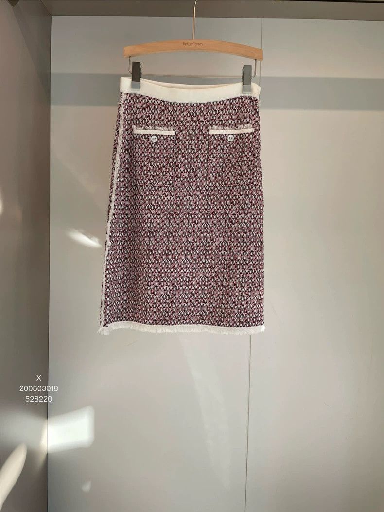 Thom Browne Thom Browne Cotton Check Skirt White - dmc Size US 31 - 1 Thumbnail