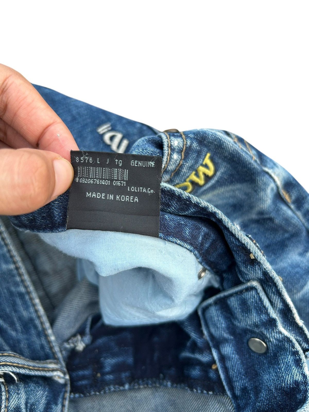 Kapital Yoshitomo Nara Lolita Vintage Distressed Denim Jeans Size US 32 / EU 48 - 10 Thumbnail