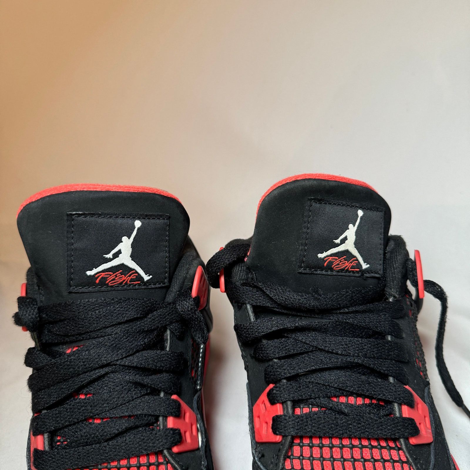 Jordan Brand × Nike Size 6.5 Nike Air Jordan 4 Retro GS Red Thunder Men's Shoes Size US 6.5 / EU 39-40 - 5 Thumbnail