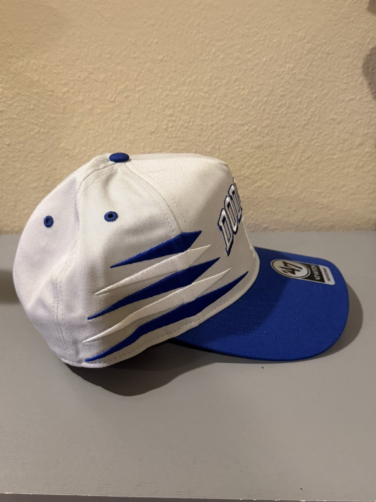 47 Brand Los Angeles Dodgers ‘47 Hitch Snapback Hat White Blue NWT Size ONE SIZE - 3 Thumbnail