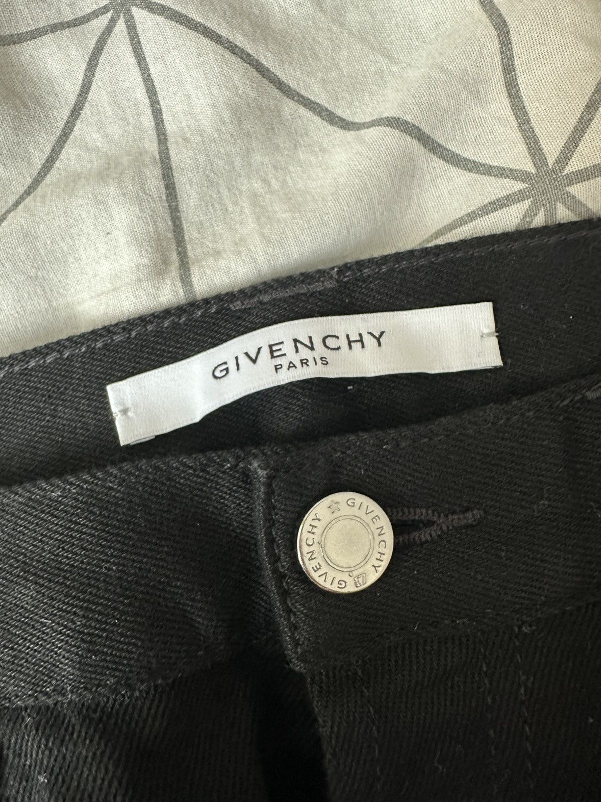 Givenchy Givenchy Zip Biker Rico Fit Denim Black Size US 32 / EU 48 - 5 Thumbnail
