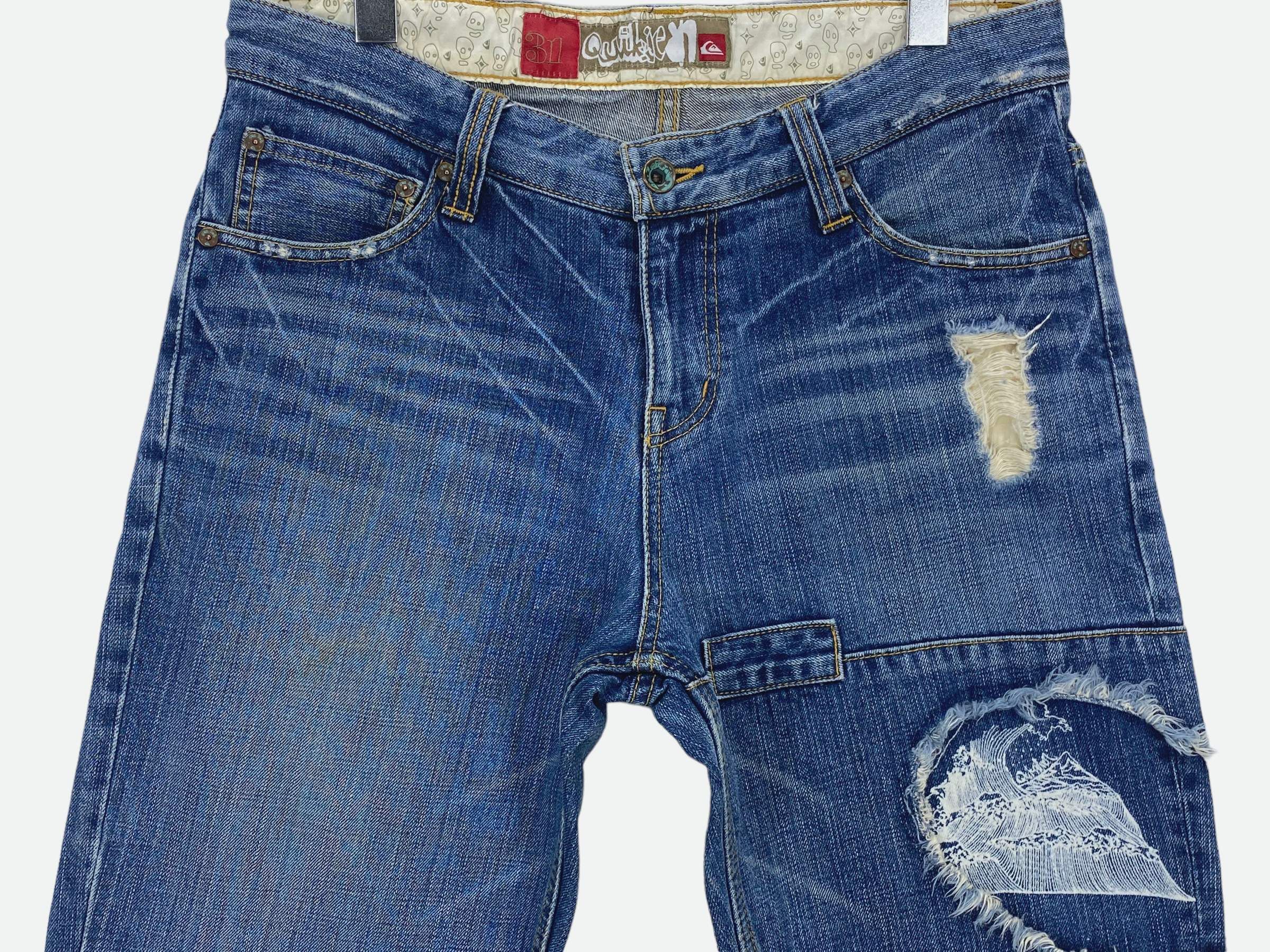 Quiksilver Quiksilver Patchwork Baggy Denim Jeans Size US 31 - 3 Thumbnail