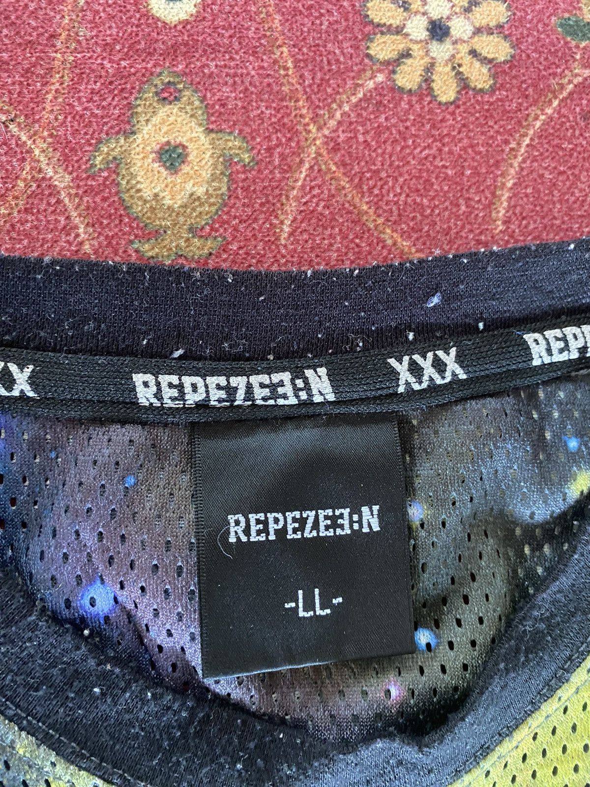 Japanese Brand Vintage REPEZEE:N Mesh Jersey Fullprint Size L Size US L / EU 52-54 / 3 - 6 Thumbnail