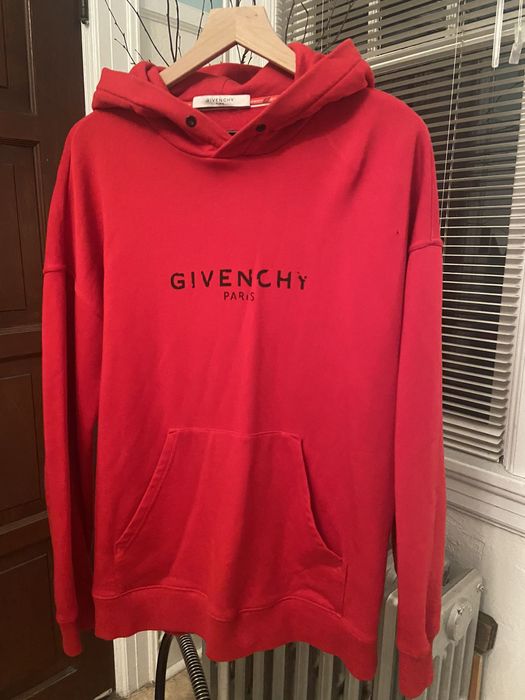 Givenchy Givenchy Hoodie Men size Medium 100 Authentic Red Grailed