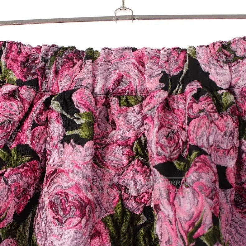 Comme des Garcons Comme Des Garcons size XS Pink Retro Floral Design Skirt Size 23" - 7 Thumbnail