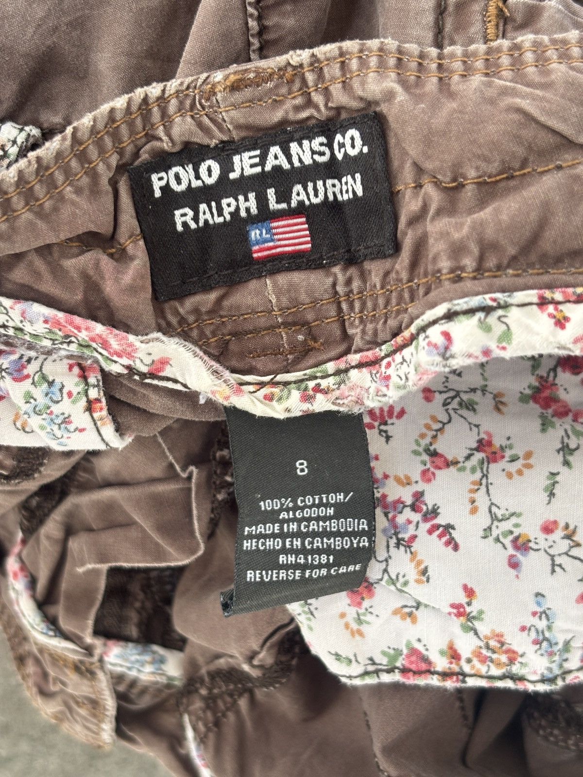 Polo Ralph Lauren 🔥Archival Polo Ralph Lauren Floral Lined Utility Shorts Size US 32 / EU 48 - 1 Thumbnail