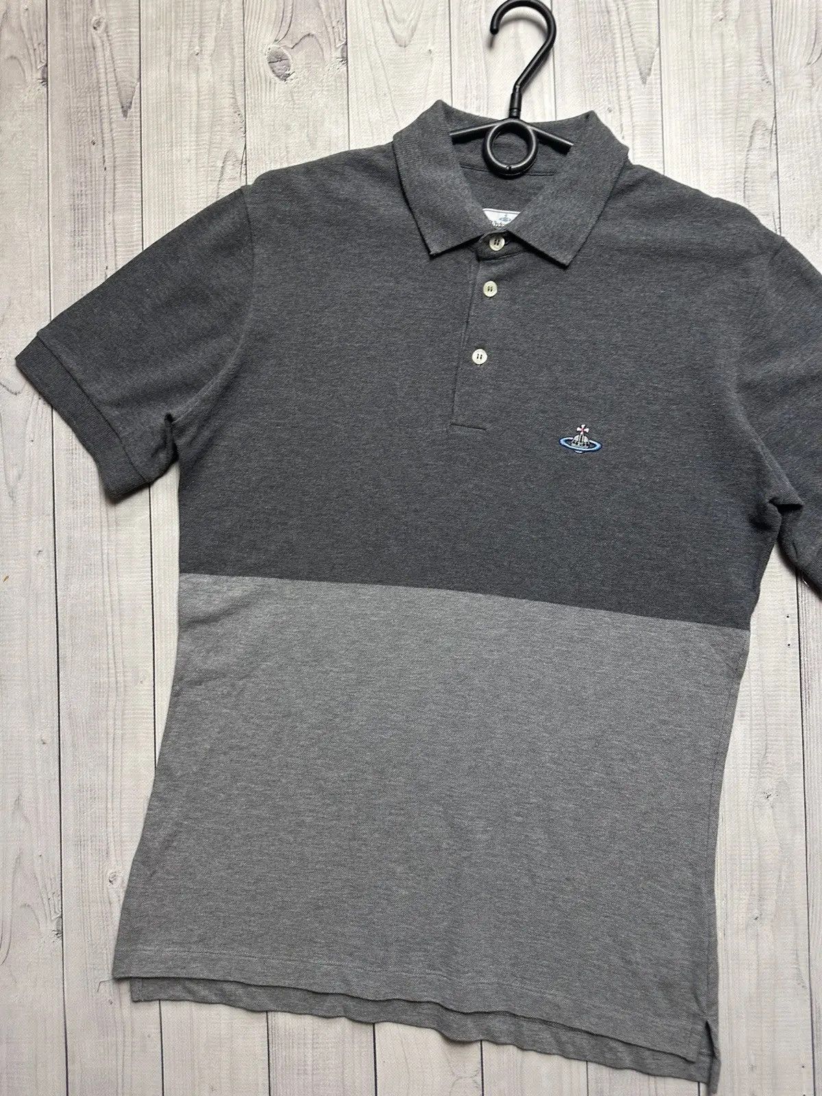 Vintage Vivienne Westwood polo shirt logo size L grey rare Size US L / EU 52-54 / 3 - 2 Thumbnail