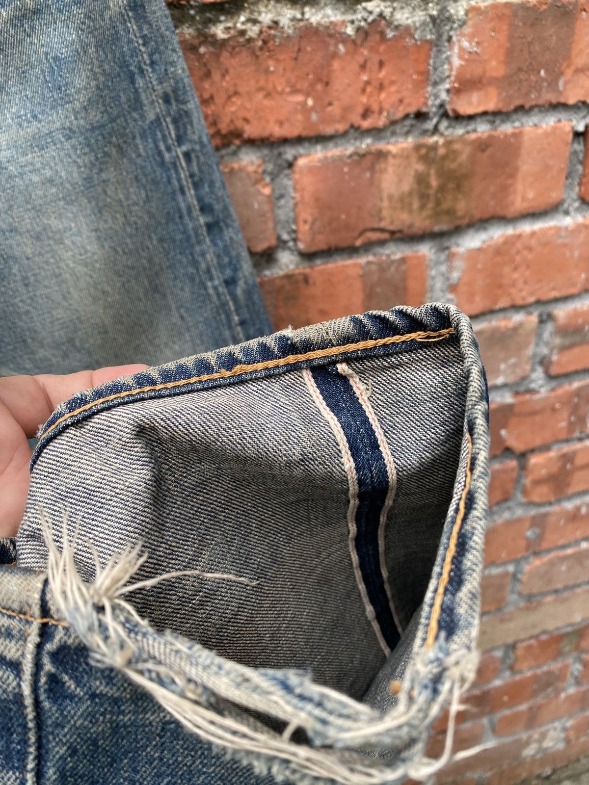 Levi's × Levi's Vintage Clothing × Vintage W31x32 Vintage LVC levi's 501 big E redline distressed Size US 31 - 6 Thumbnail