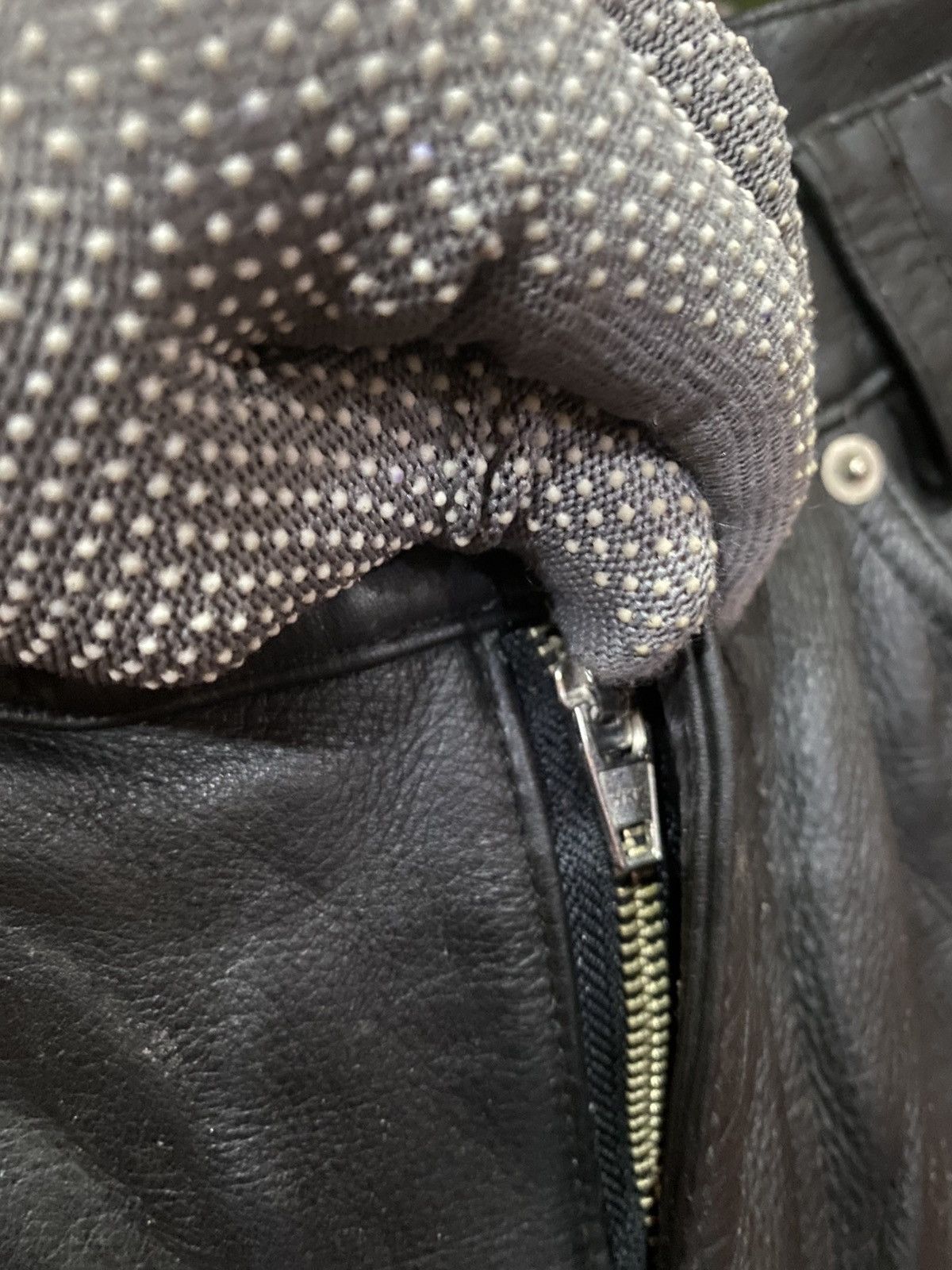 Genuine Leather Vintage Black Korean Leather Pants by Jeans Infinite World Size US 30 / EU 46 - 7 Thumbnail