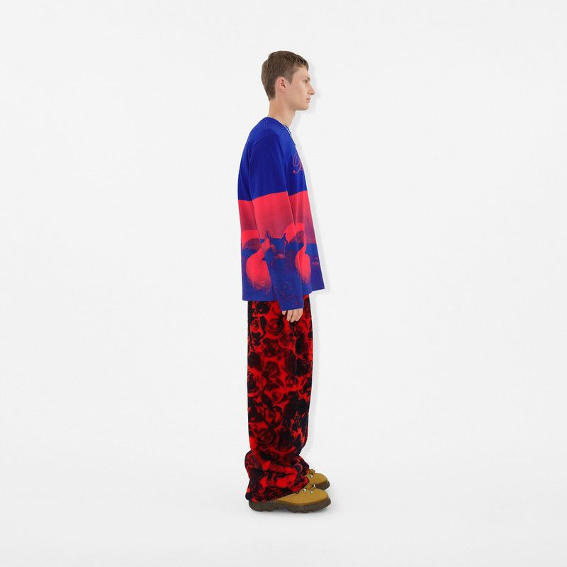 Burberry o1y0426 Crewneck T-Shirt in Blue/Red Size US S / EU 44-46 / 1 - 3 Thumbnail