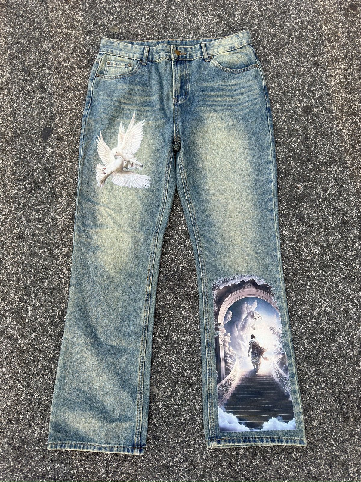 Other Designed Brothers Jeans with Unique Artwork Size US 32 / EU 48 - 1 Thumbnail