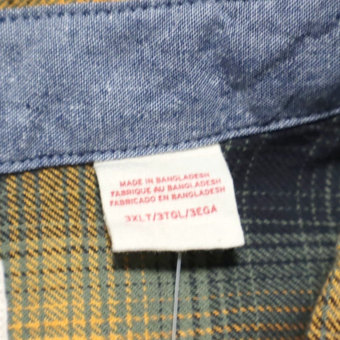 Vintage Levis The Worker Flannel Cotton Plaid Button Up Shirt Orange Men's 3XLT Size US XXL / EU 58 / 5 - 6 Thumbnail