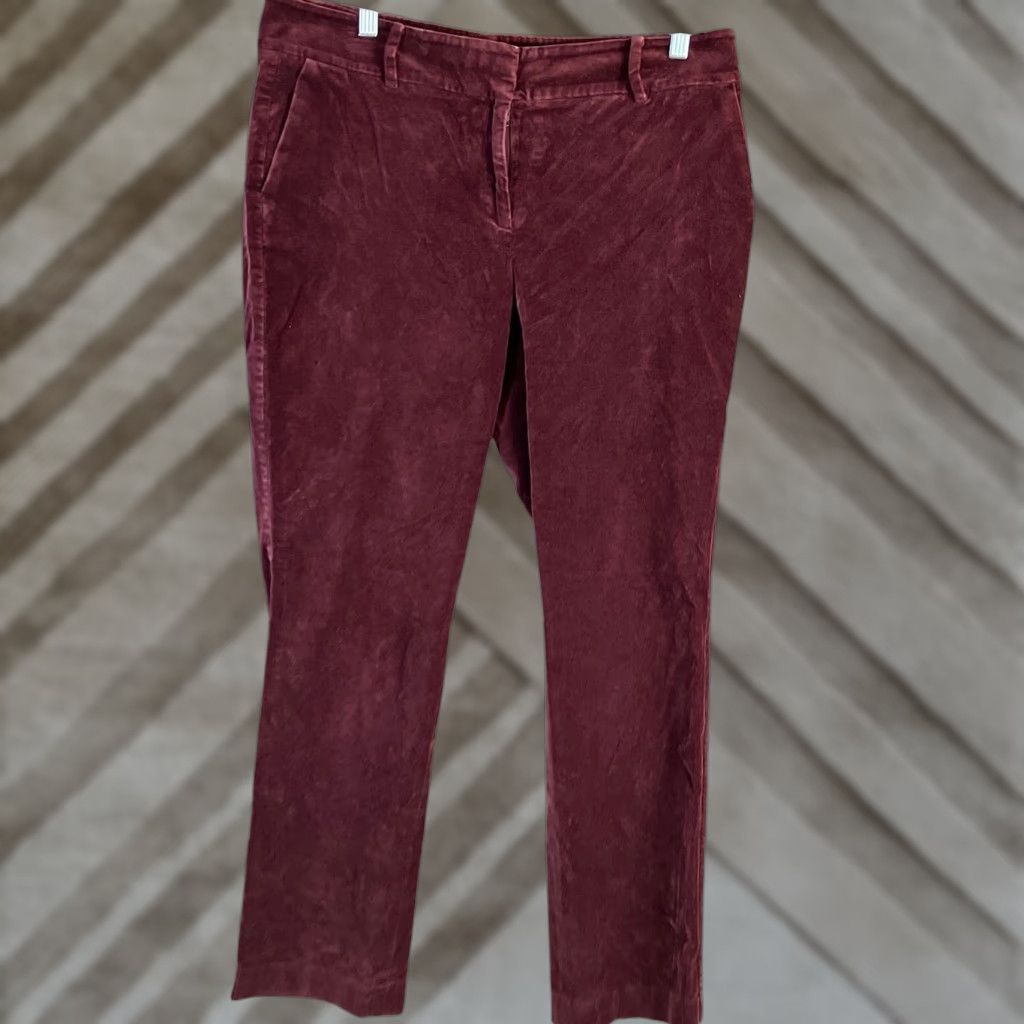 Ann Taylor **Womens Ann Taylor Red Velvet Pants High Rise Stretch 10** User: **Ann Taylor Womens Red Velvet Pants High Rise Stretch Size 10** Size 24" / US 00 / IT 34 - 1 Thumbnail