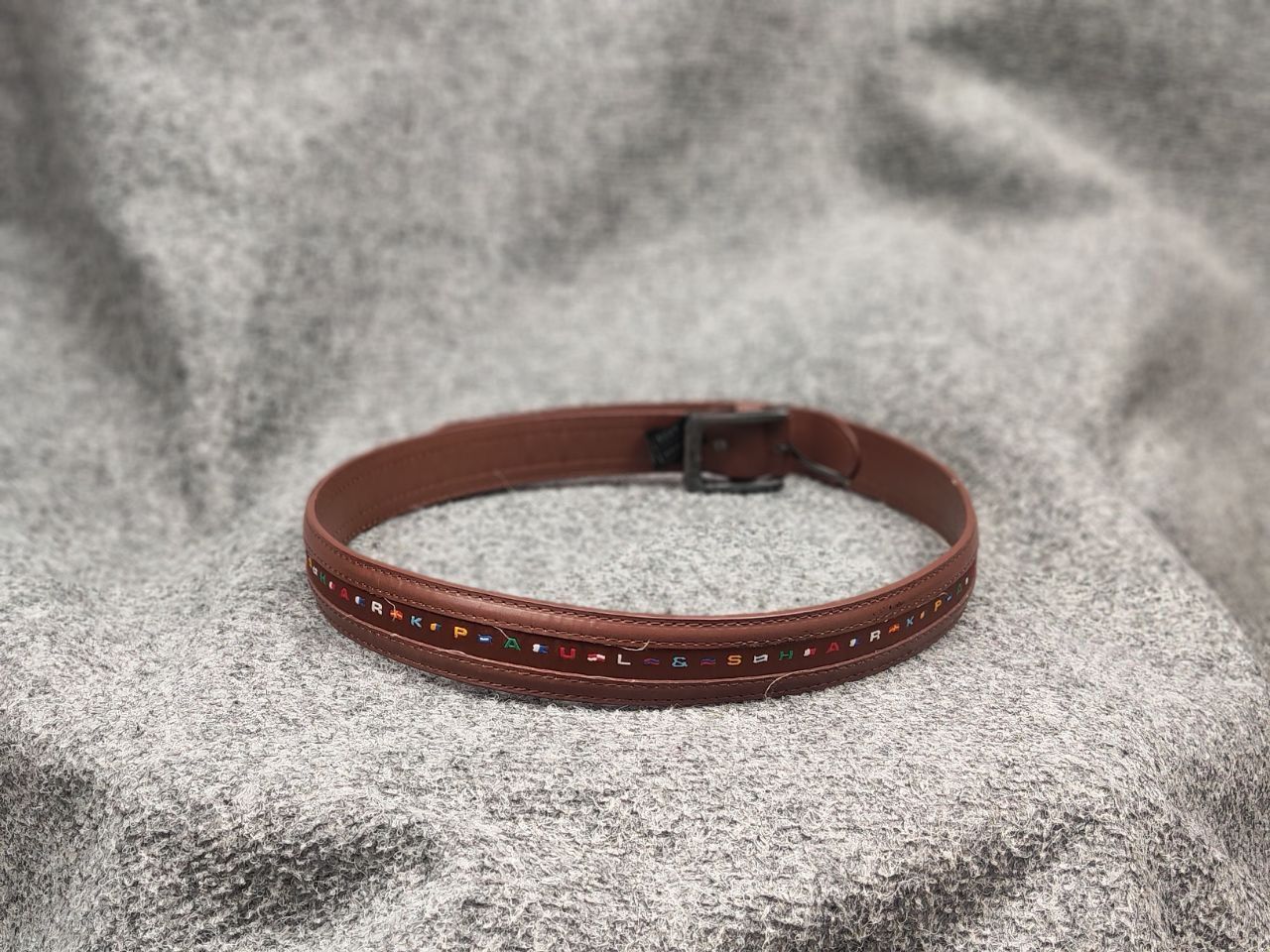 Paul & Shark Vintage Paul Shark Design Multi Logo Mens casual Belt Size ONE SIZE - 5 Thumbnail