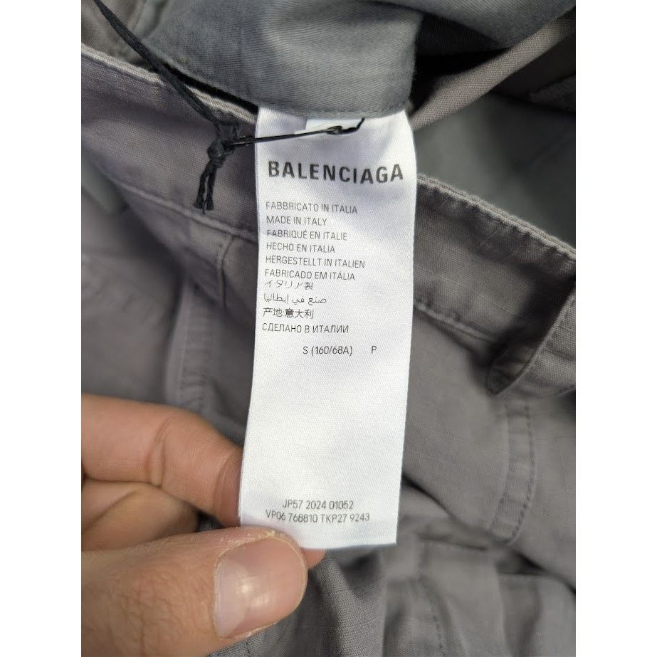 Balenciaga o1rshd1 Cotton Ripstop Pants in Gray Size US 30 / EU 46 - 18 Thumbnail