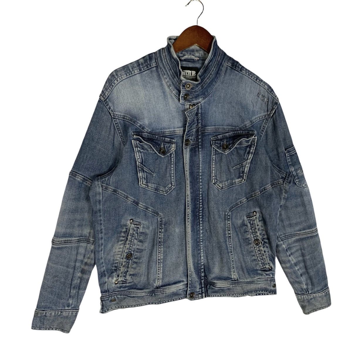 Japanese Brand × Vintage Vintage Blue B Denim Jacket Size M Size US M / EU 48-50 / 2 - 3 Thumbnail