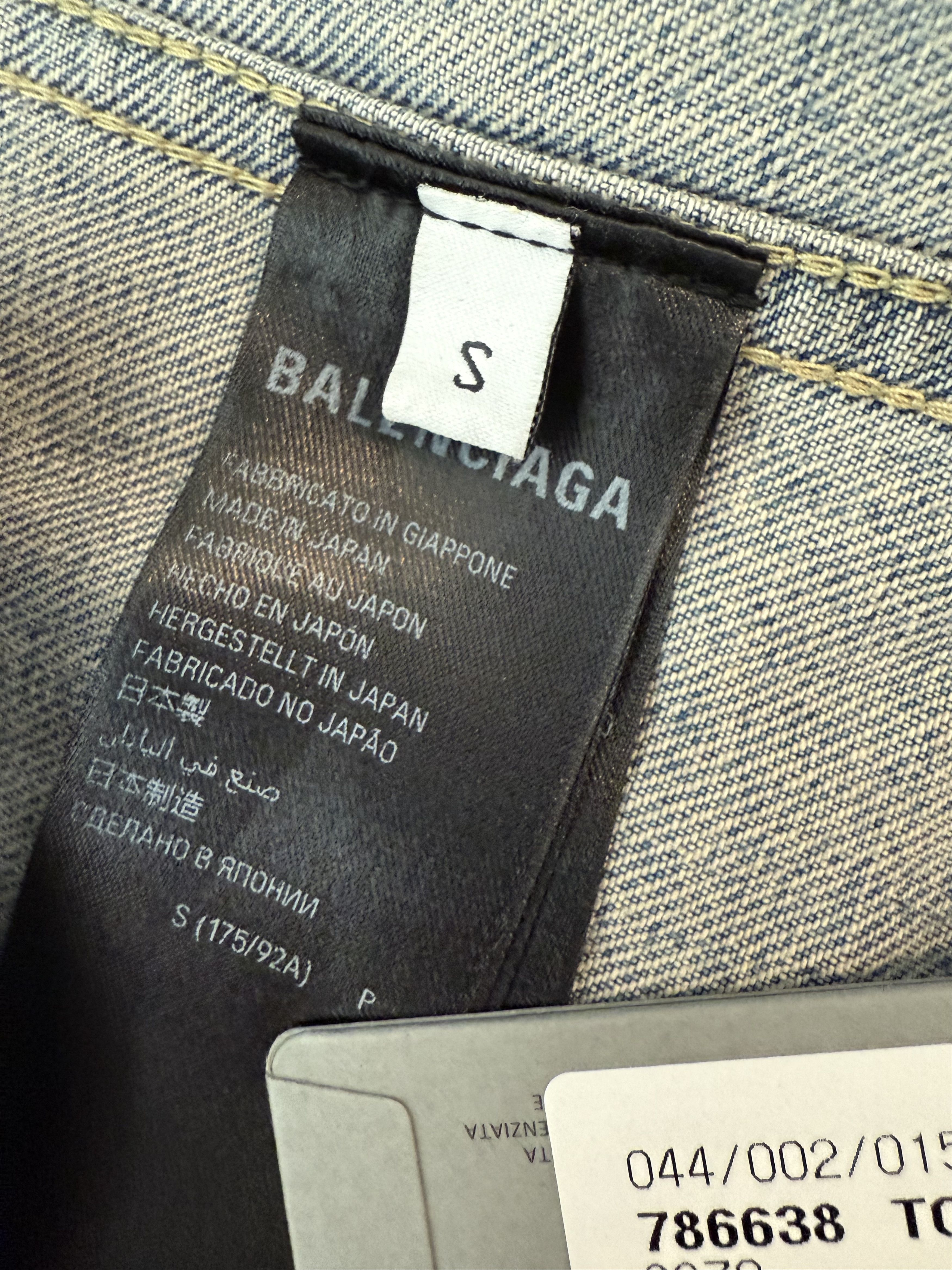 Balenciaga Off Shoulder Jacket in Light Blue Size US S / EU 44-46 / 1 - 2 Thumbnail