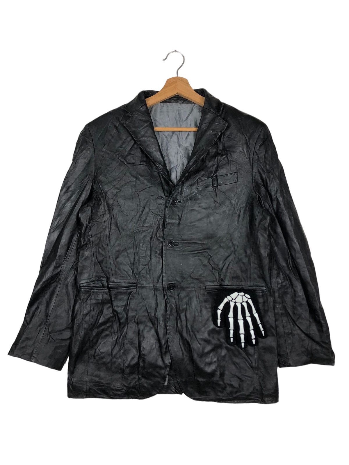 Genuine Leather 🔥90’s Vintage Lamb Leather Jacket Mitsumine Issey Miyake Size US M / EU 48-50 / 2 - 1 Thumbnail