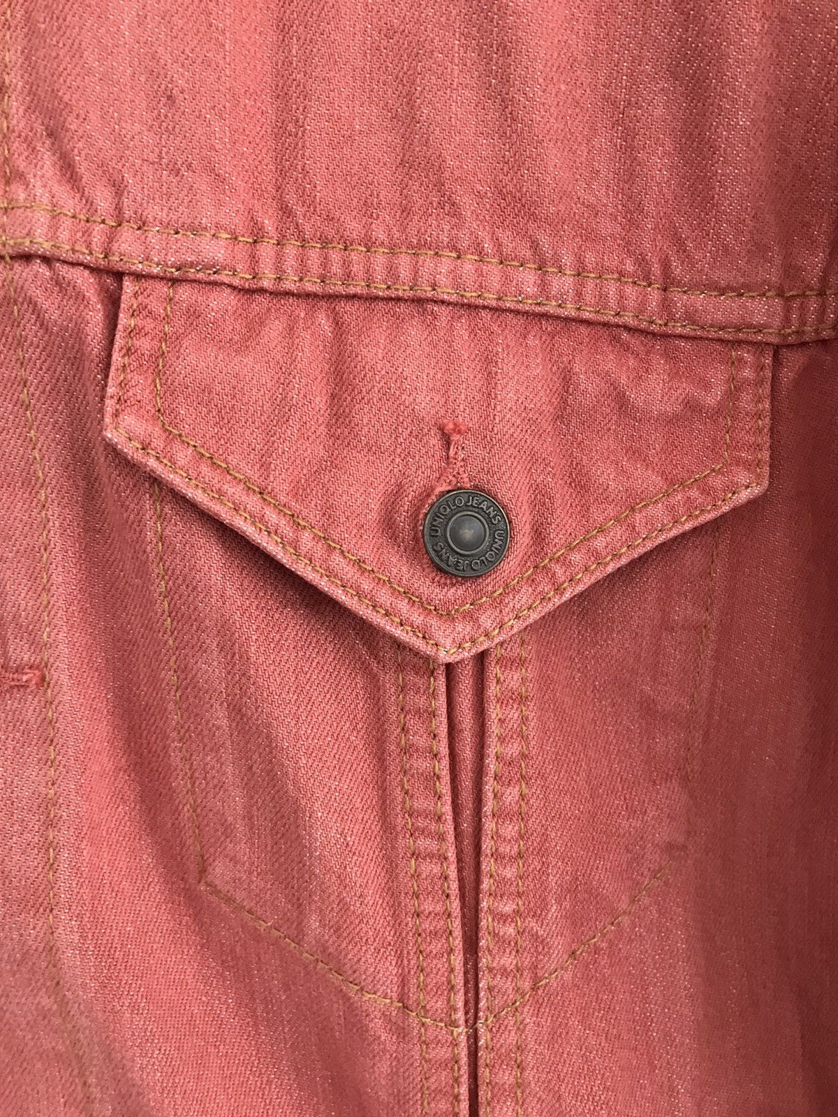 Uniqlo Uniqlo Raspberry Denim Jacket Size US L / EU 52-54 / 3 - 20 Thumbnail
