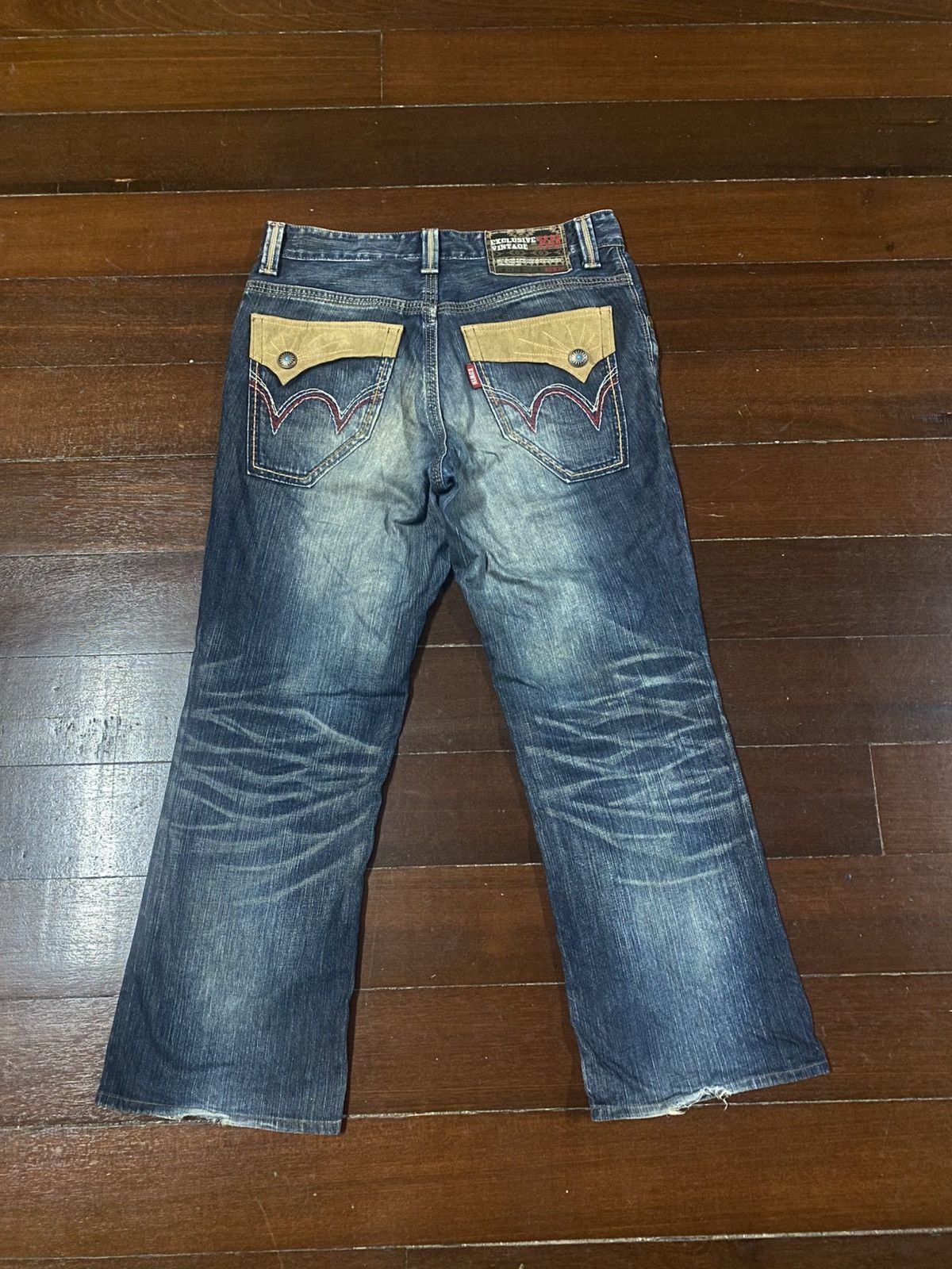 Edwin BAGGY DISTRESSED DENIM EDWIN EXCLUSIVE VINTAGE XU flare Size US 36 / EU 52 - 8 Thumbnail