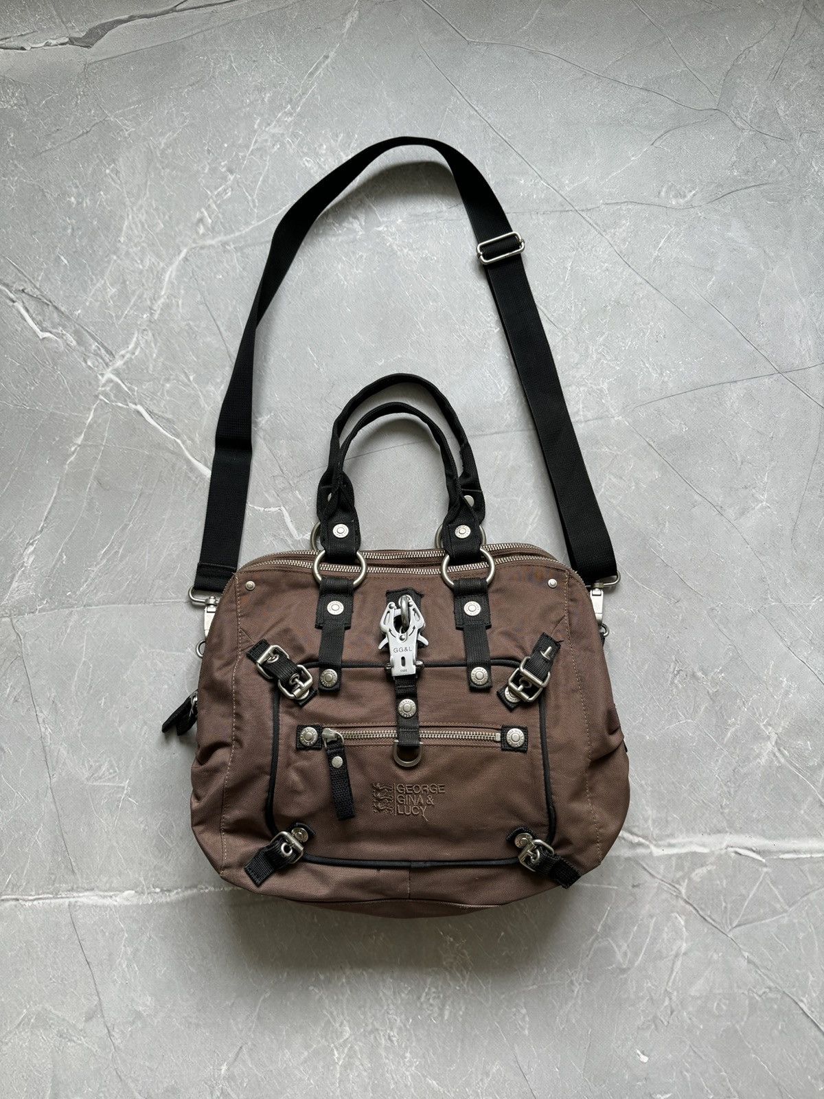 George Gina & Lucy Vintage George Gina Lucy GGL Crossbody Shoulder Bag Brown Size ONE SIZE - 3 Thumbnail