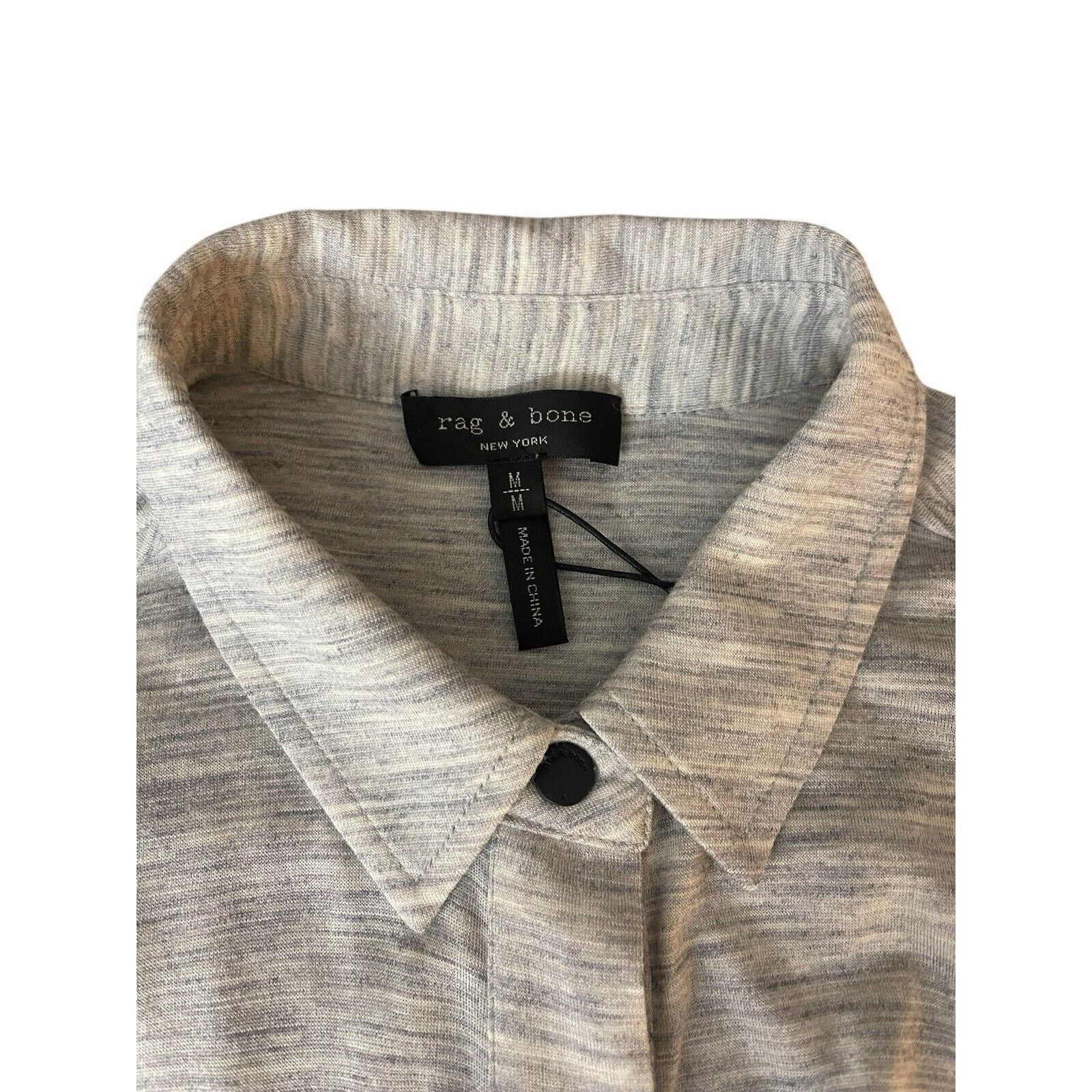 Rag & Bone Rag & Bone Layton Long Sleeve Grey Shirt Dress Size M New Size M / US 6-8 / IT 42-44 - 6 Thumbnail