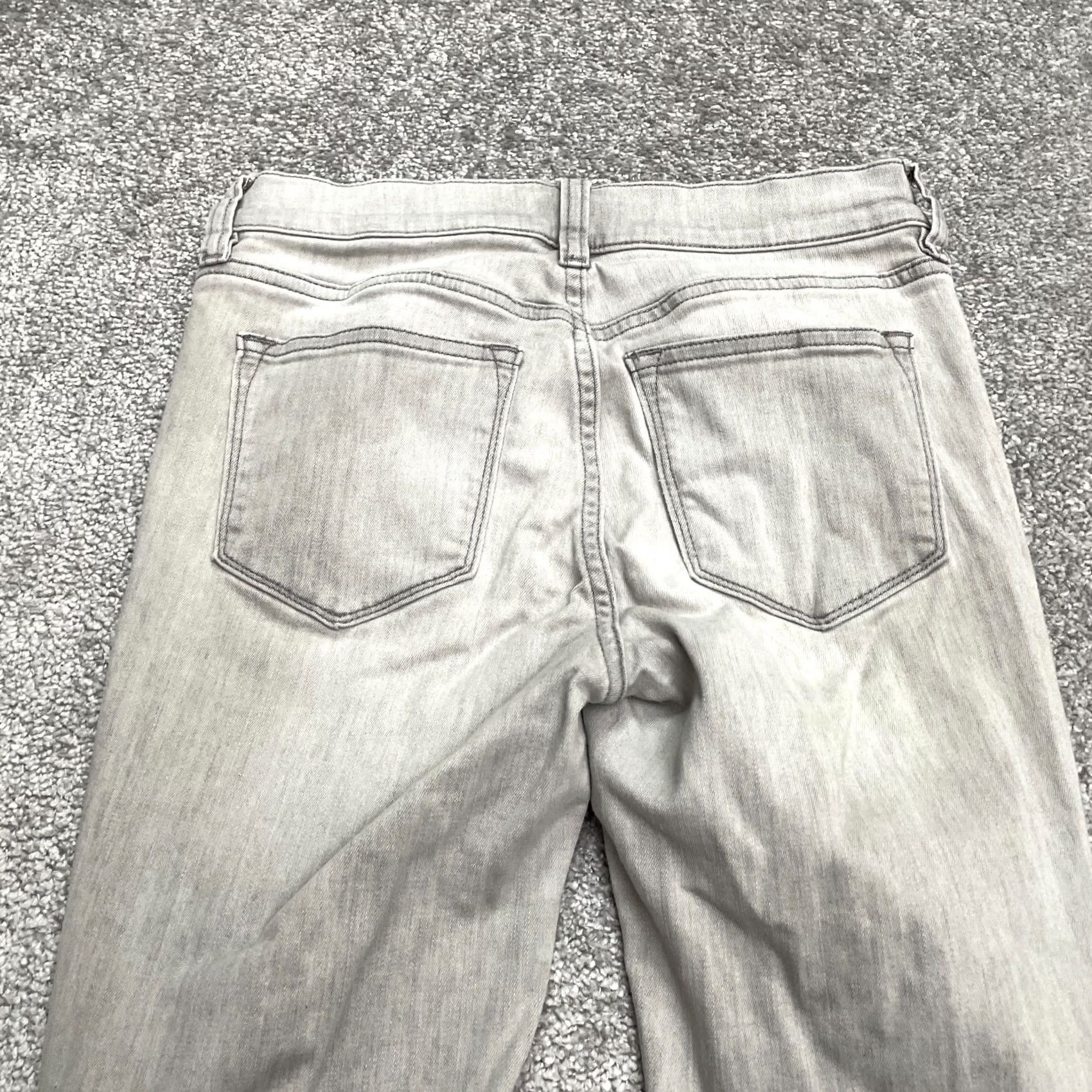 J.Crew J.Crew Stretch Low Rise Skinny Jeans Gray Denim Casual 26x27 Womens 2 Washed Size 42" / US 20 - 6 Thumbnail