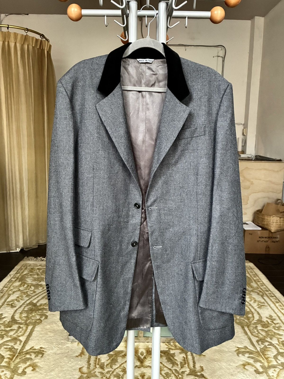Katharine Hamnett London Katharine Hamnett Vintage Velvet Collar Sport Coat Size US M / EU 48-50 / 2 - 5 Thumbnail