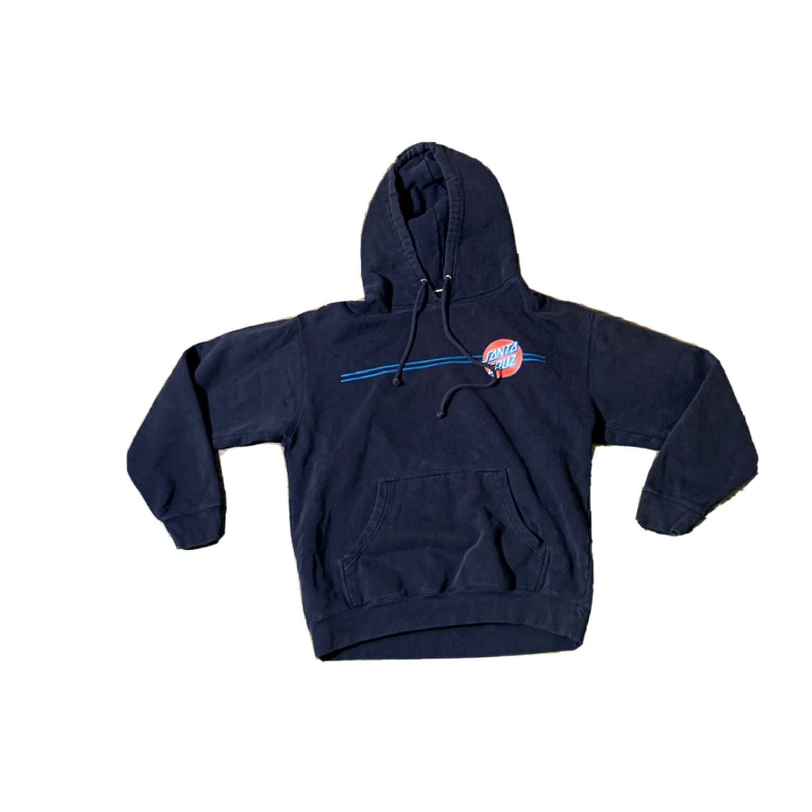 Vintage VINTAGE Santa Cruz Skateboards Blue Hoodie Sweatshirt Adult Medium Mens Size US M / EU 48-50 / 2 - 2 Thumbnail