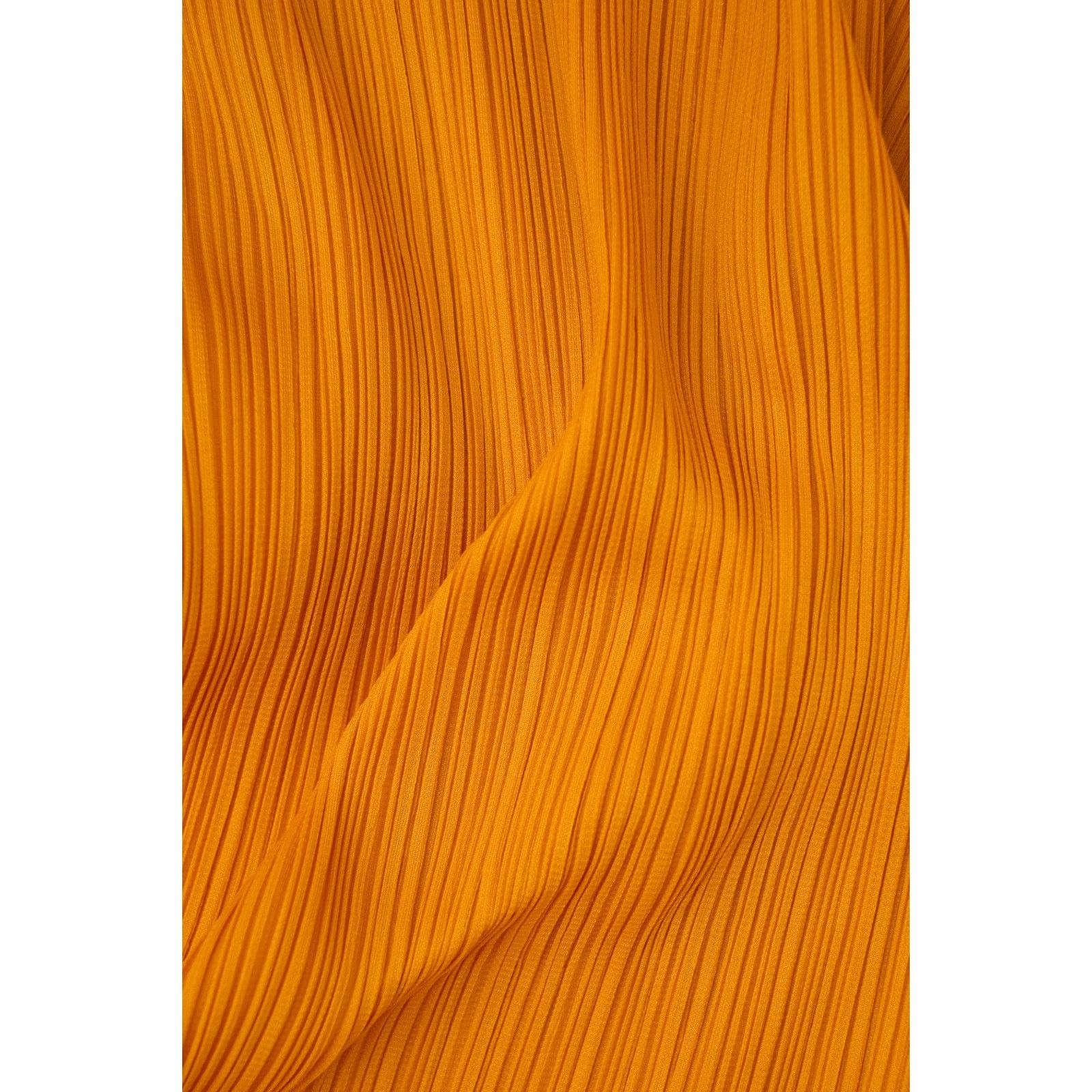 Pleats Please Orange Long Sleeve