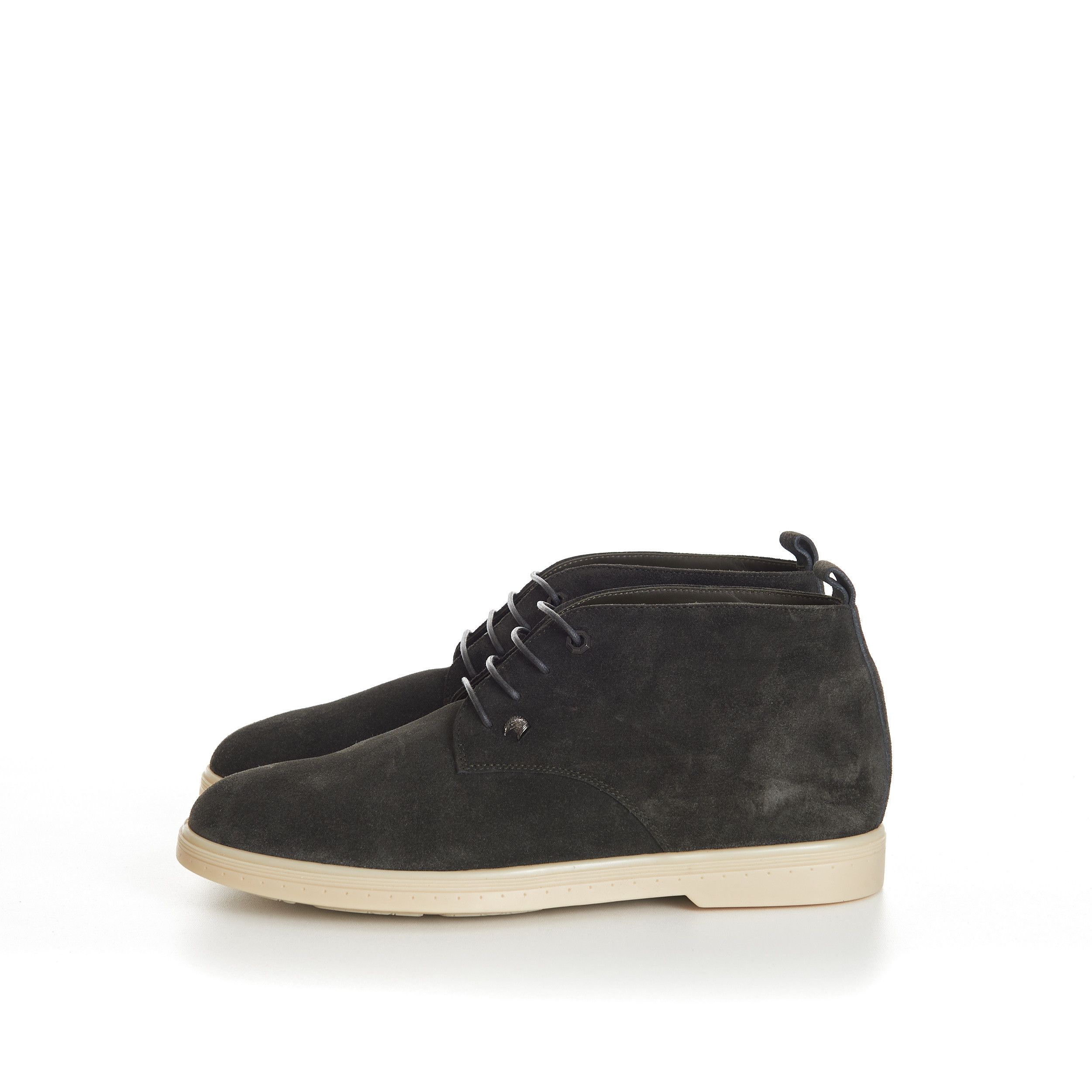 Stefano Ricci Military Green Suede Lace Up Chukka Boots With Rubber Soles Size US 8.5 / EU 41-42 - 4 Thumbnail