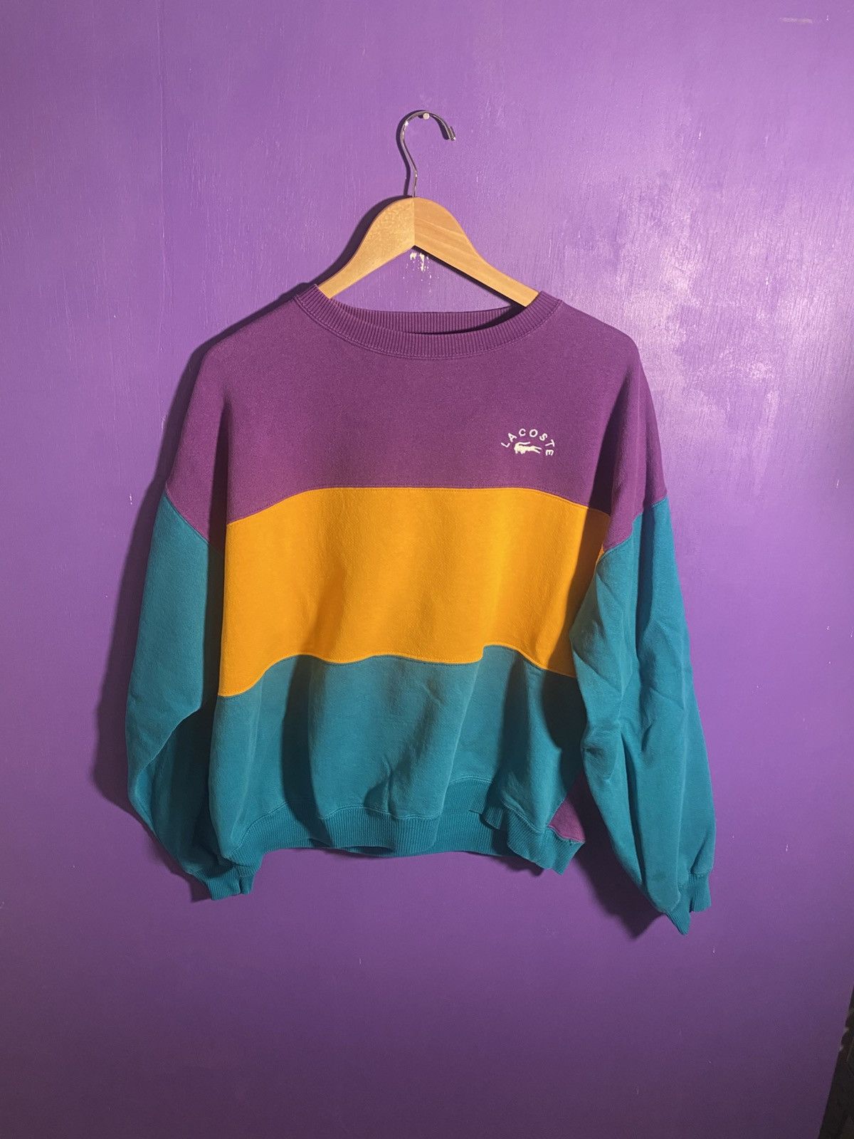Vintage 80s IZOD Lacoste colorful sweatshirt