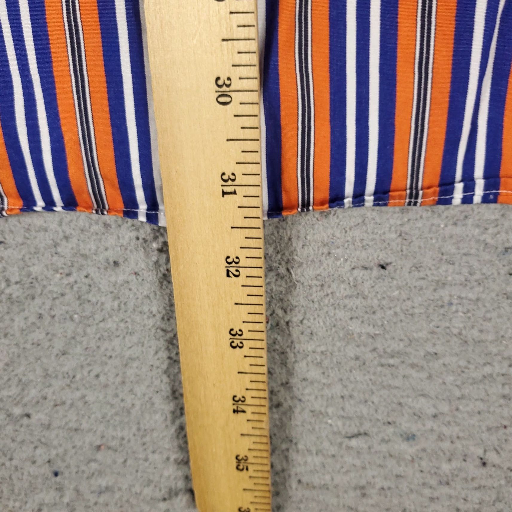 Ralph Lauren Ralph Lauren Shirt Mens XL Orange Blue Striped Pony Button-Up Long Sleeve Regular Fit Size US XL / EU 56 / 4 - 4 Thumbnail