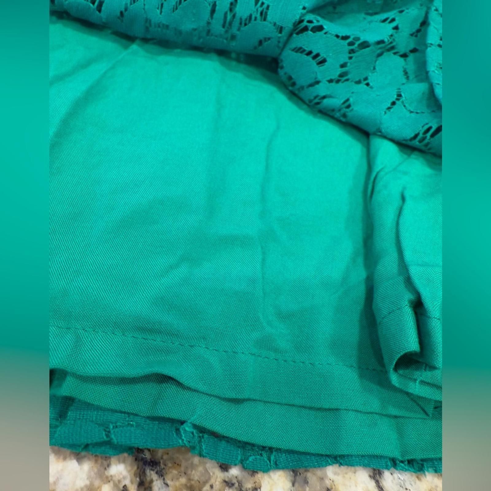 Other Aqua kelly green floral lace sleeveless mini dress Size XS Size XS / US 0-2 / IT 36-38 - 4 Thumbnail