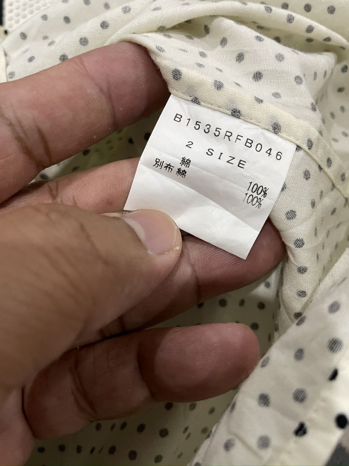 Frapbois Frapbois Issey Miyake Suspender Lining Dotted Iconic Shirtes Size US M / EU 48-50 / 2 - 14 Thumbnail
