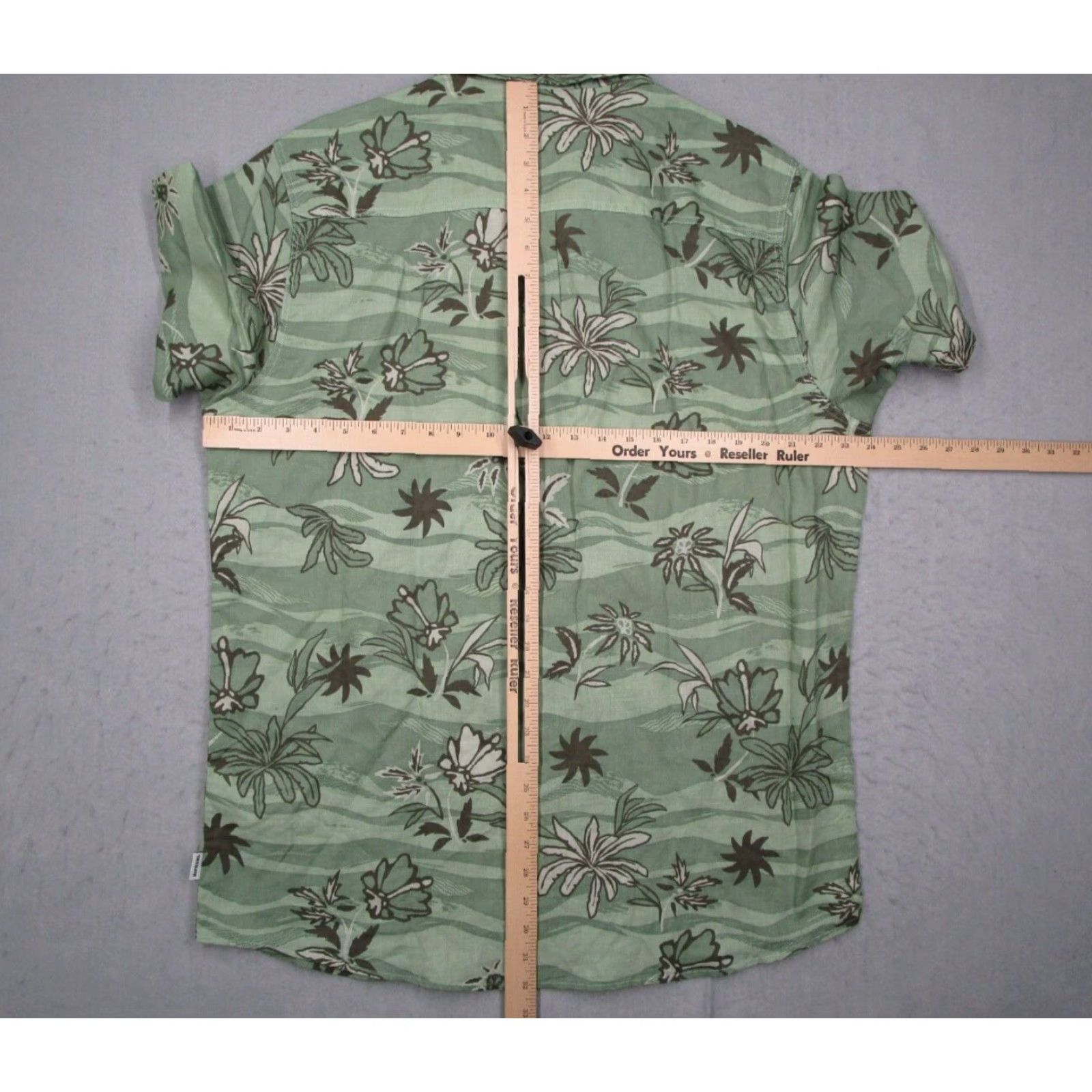 Rip Curl RIP CURL Shirt Mens XL Green Floral Linen Blend Button-Up Hawaiian Size US XL / EU 56 / 4 - 6 Thumbnail
