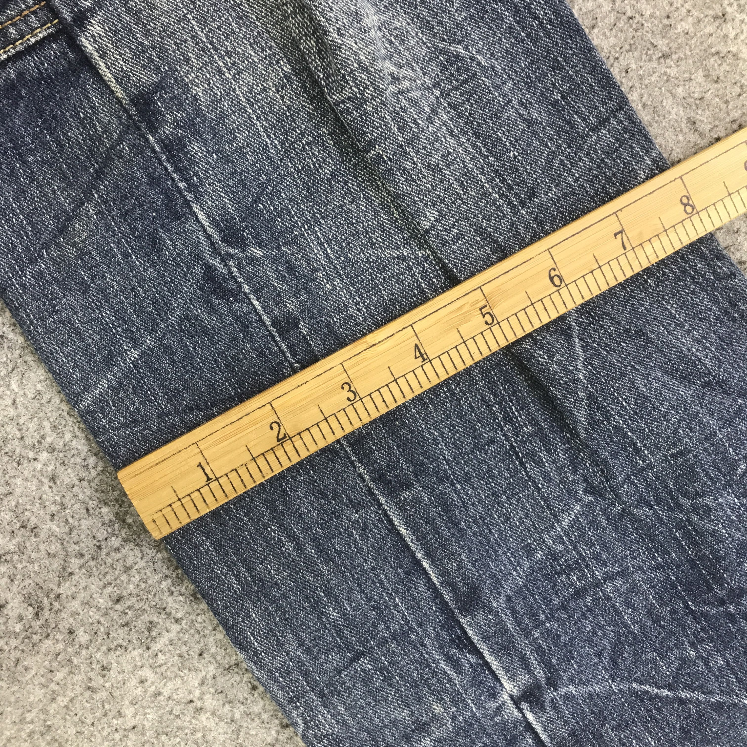 Japanese Brand DOUBLE WAIST EXPLOSION DENIM PANTS K130B18 Size US 34 / EU 50 - 10 Thumbnail