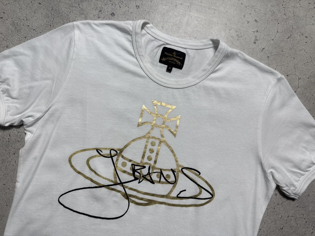 Vivienne Westwood Vivienne Westwood Anglomania Big Logo White T-Shirt Women’s Size M / US 6-8 / IT 42-44 - 4 Thumbnail