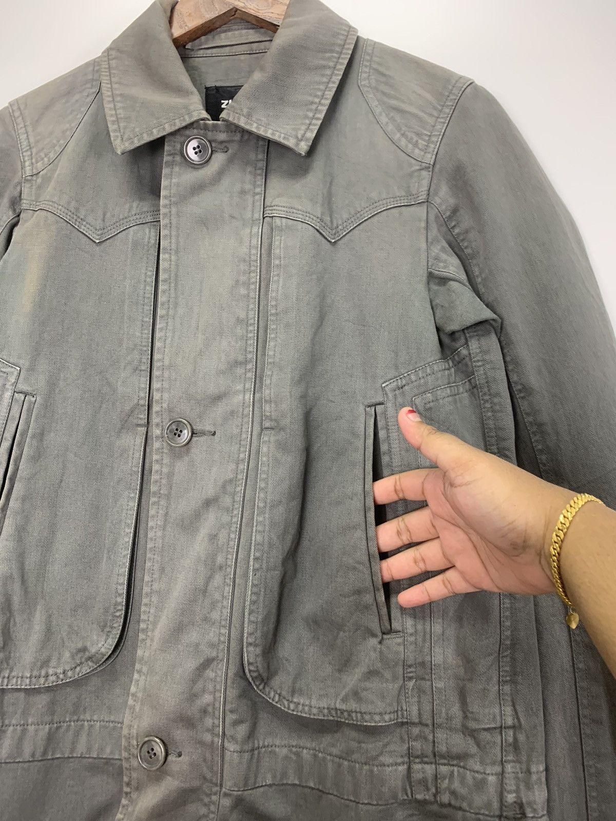 Designer × Issey Miyake × Zucca Vintage Zucca cotton jacket Size US M / EU 48-50 / 2 - 7 Thumbnail