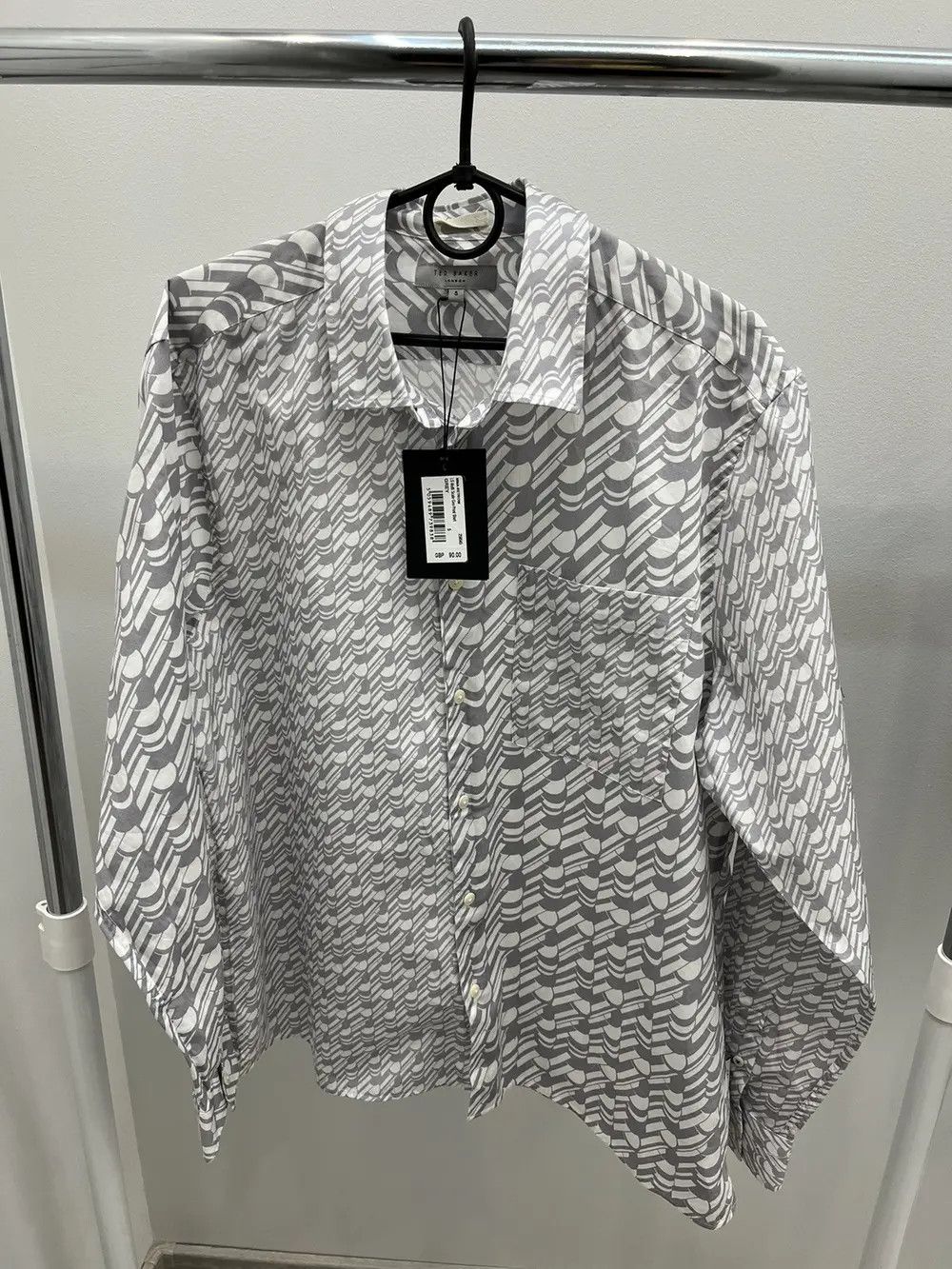 Ted Baker Ted Baker Japanese Patchwork Style Button Up Shirt Size US XL / EU 56 / 4 - 1 Thumbnail