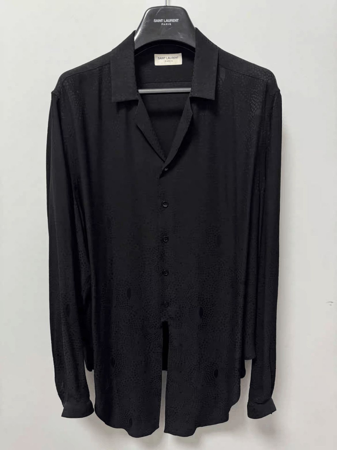 Saint Laurent Paris Sz 40 Saint Laurent Paris 20SS Runway Dark Pattern Shirt-25 Size US L / EU 52-54 / 3 - 1 Thumbnail