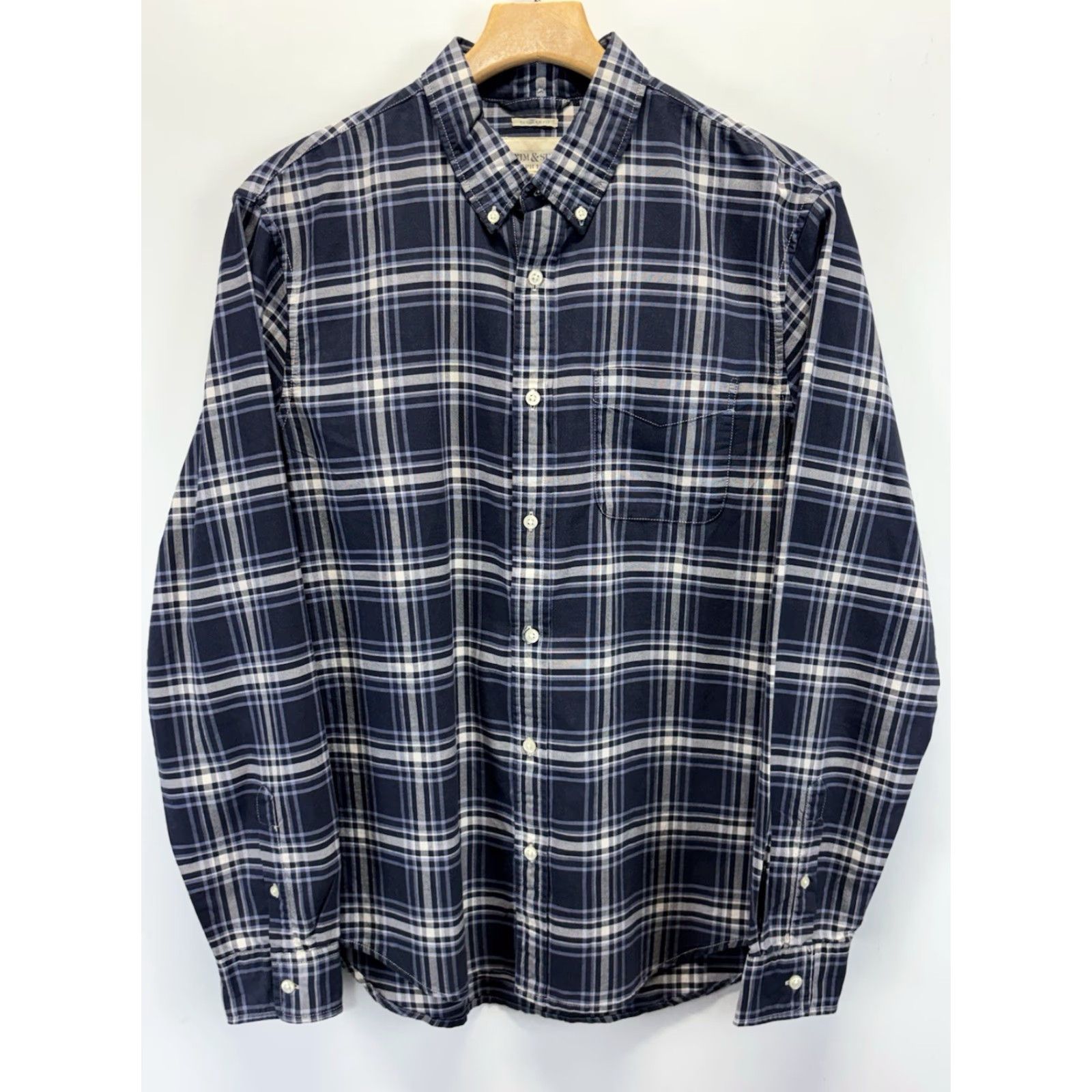 Vintage VINTAGE Denim & Supply Ralph Lauren Button-Up Shirt Men’s L Blue Plaid Regular Fit Men's Shirts Size US L / EU 52-54 / 3 - 2 Thumbnail