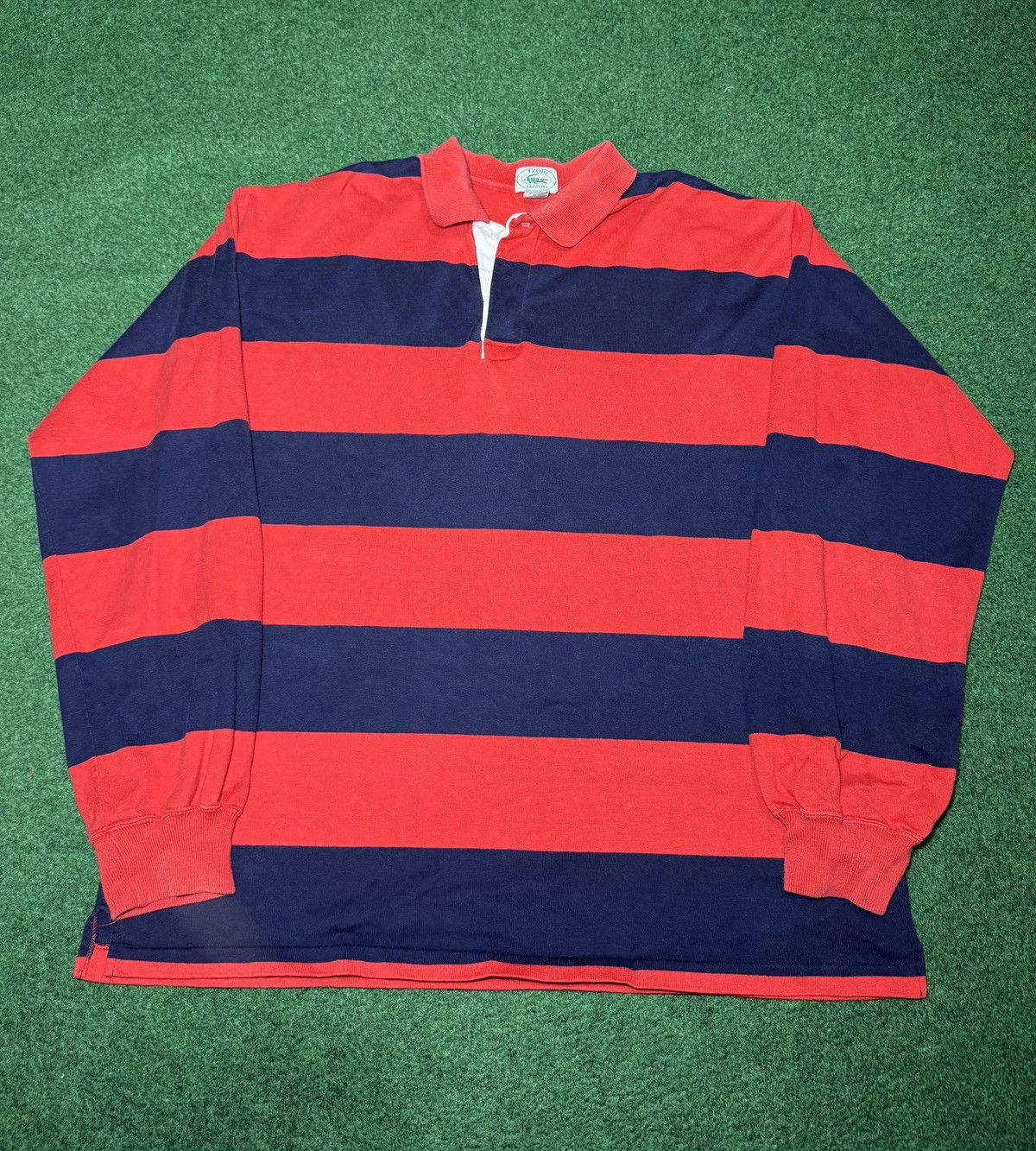 Lacoste Vintage 90s Izod Lacoste Striped Polo Long Sleeve Shirt Size US XL / EU 56 / 4 - 1 Thumbnail