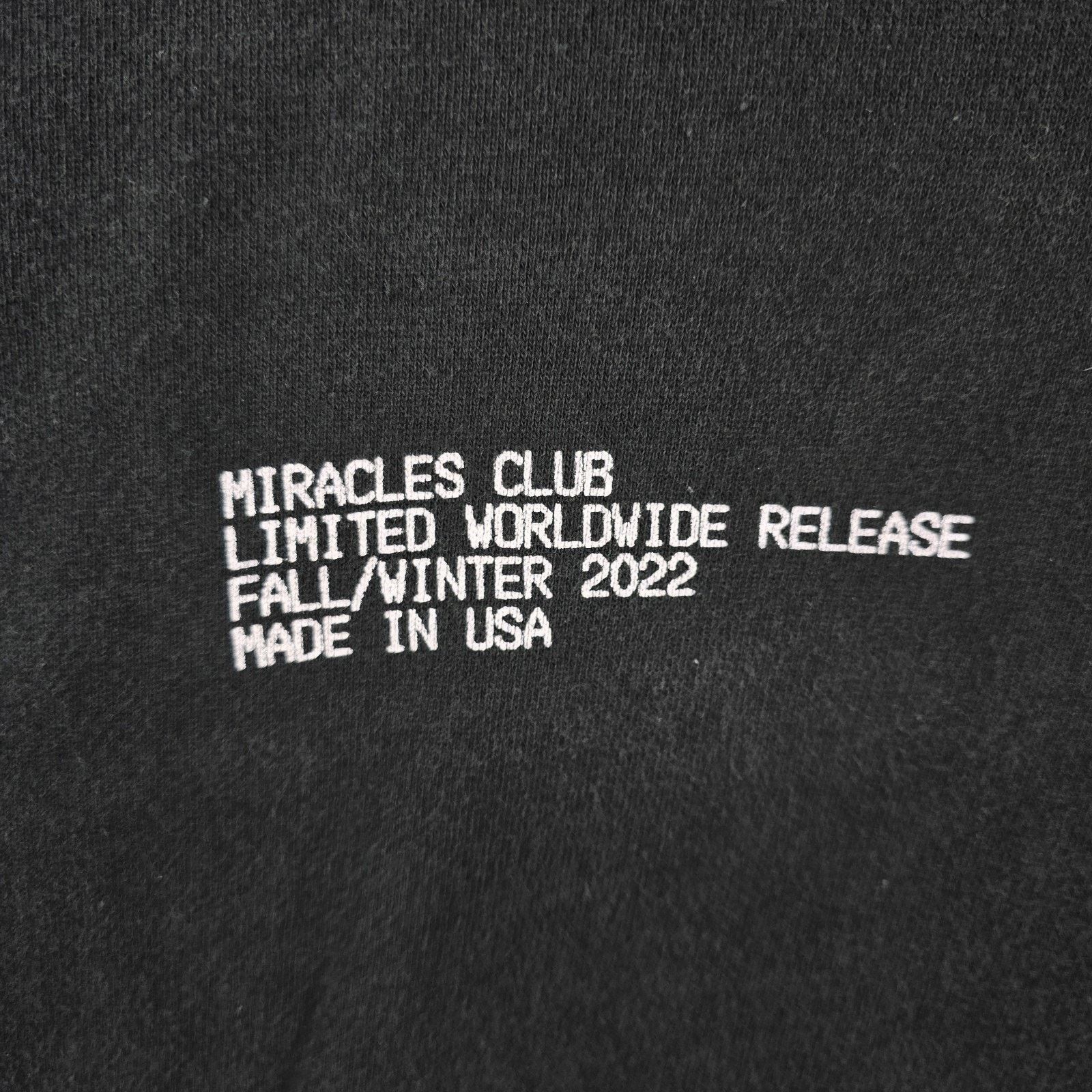Other Miracles Club Virgil Was Here Hoodie Mens Medium Black Size US M / EU 48-50 / 2 - 5 Thumbnail