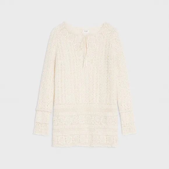 Celine o1w1db10925 2AJ62329V Mini Dress in Beige Size XS / US 0-2 / IT 36-38 - 1 Thumbnail