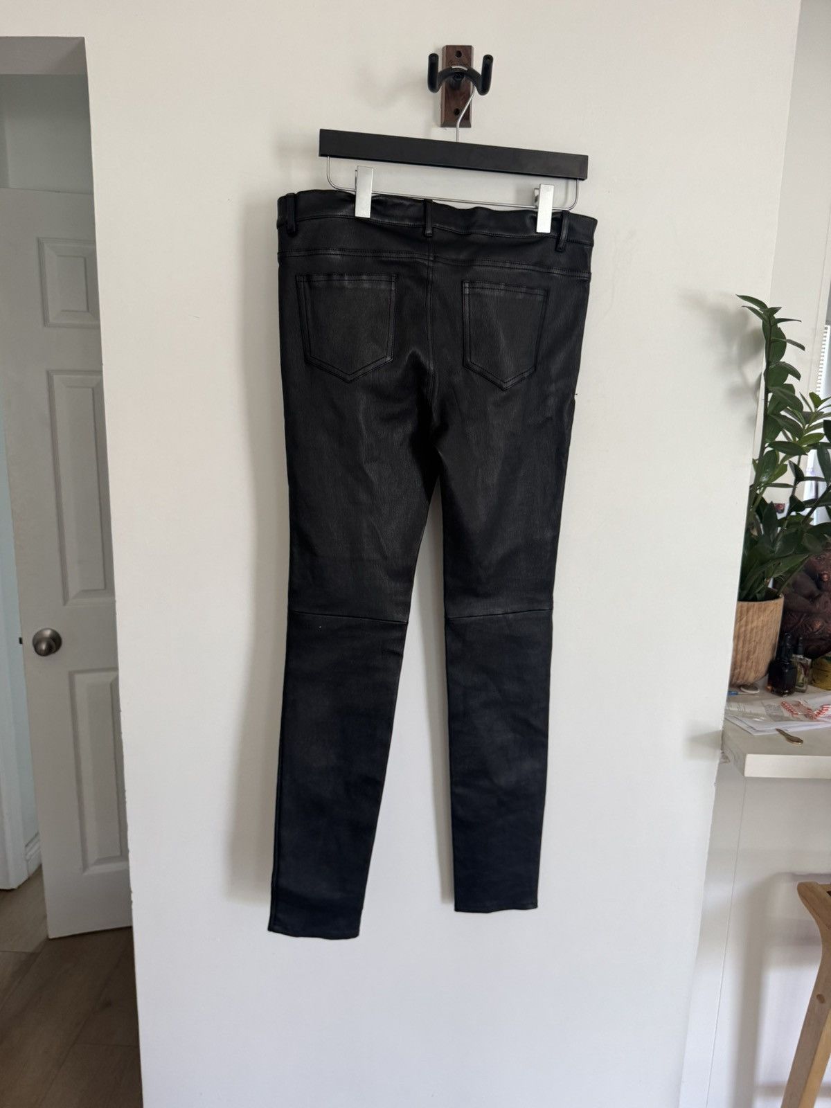Saint Laurent Paris Lamb Leather Skinny Pants Size US 31 - 3 Thumbnail