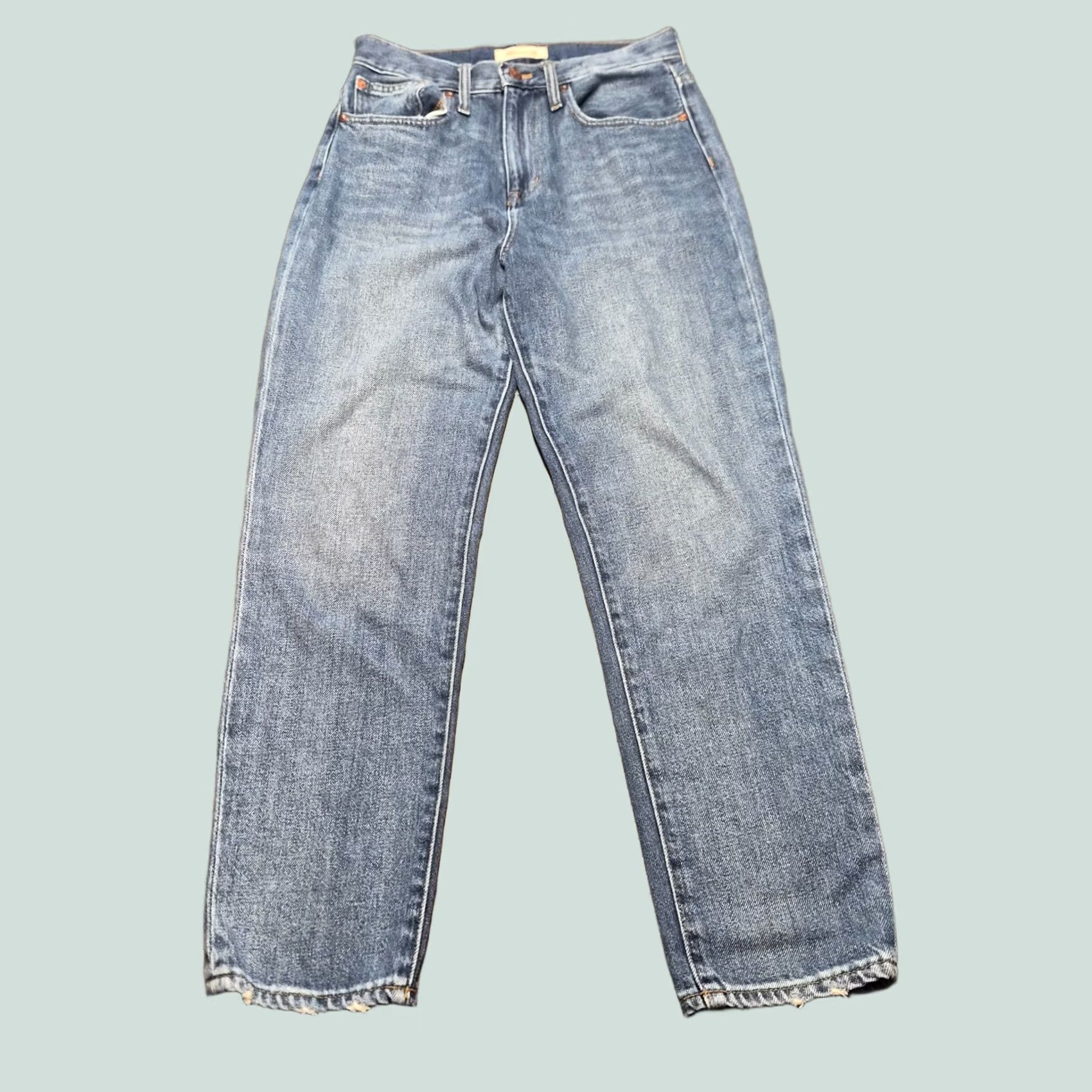 Madewell Madewell Jeans Womens Blue The Mom Jean High Rise Denim Taper Size 26 Size 26" / US 2 / IT 38 - 1 Thumbnail